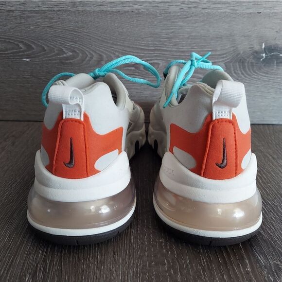 Nike Air Max 270 React Light Beige Chalk AT6174-200 Size 10 - Picture 5 of 11